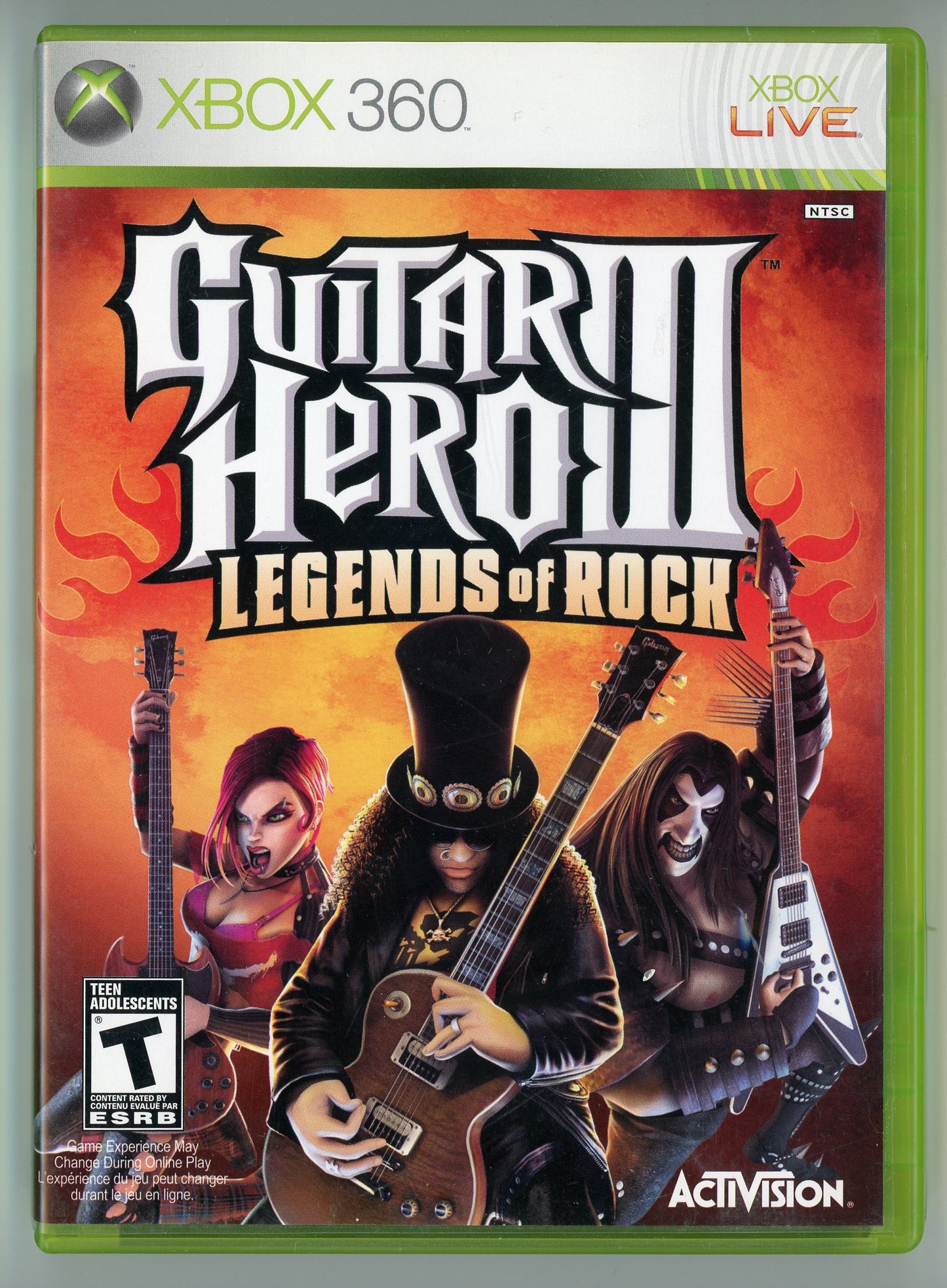 2007 Guitar Hero III: Legends of Rock Xbox 360 Video Game Disc In Box