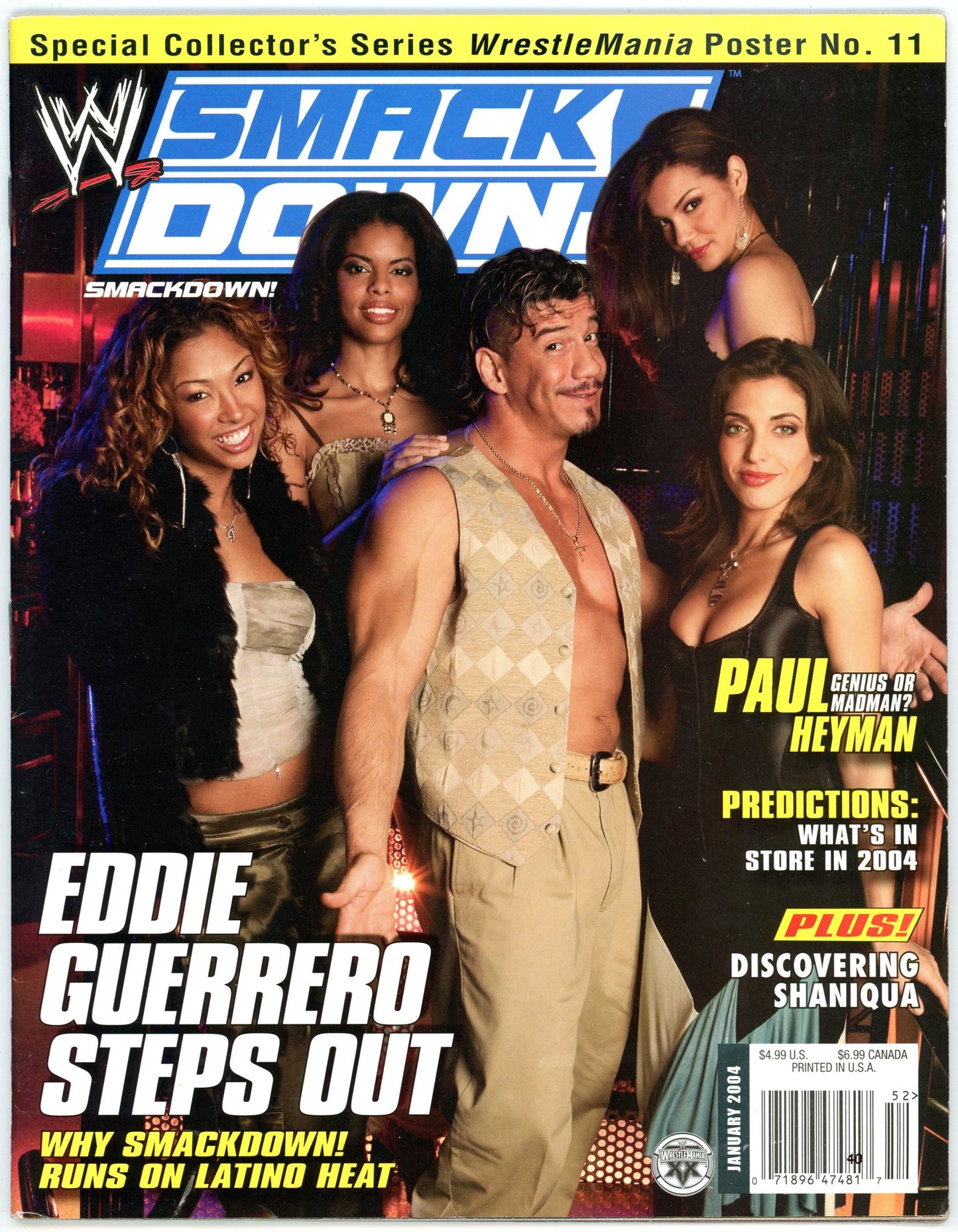 WWE SmackDown Wrestling Magazine (January 2004) Eddie Guerrero Cover - No Poster