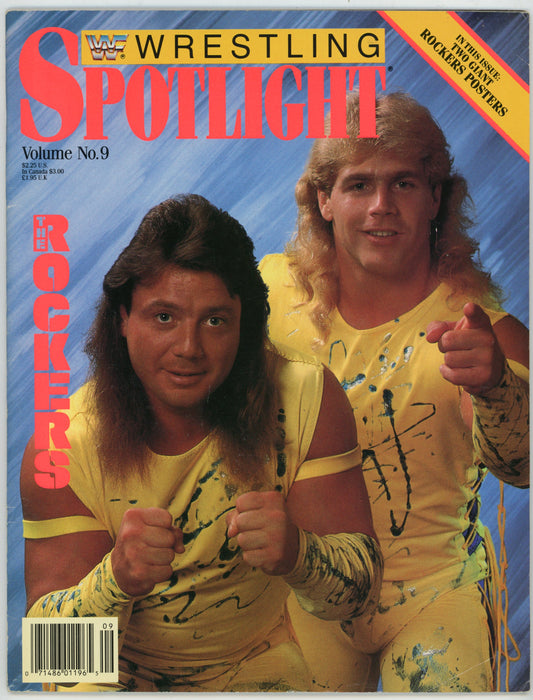 WWF WWE Wrestling Spotlight Vol. 9 The Rockers Wrestling Magazine (1990)