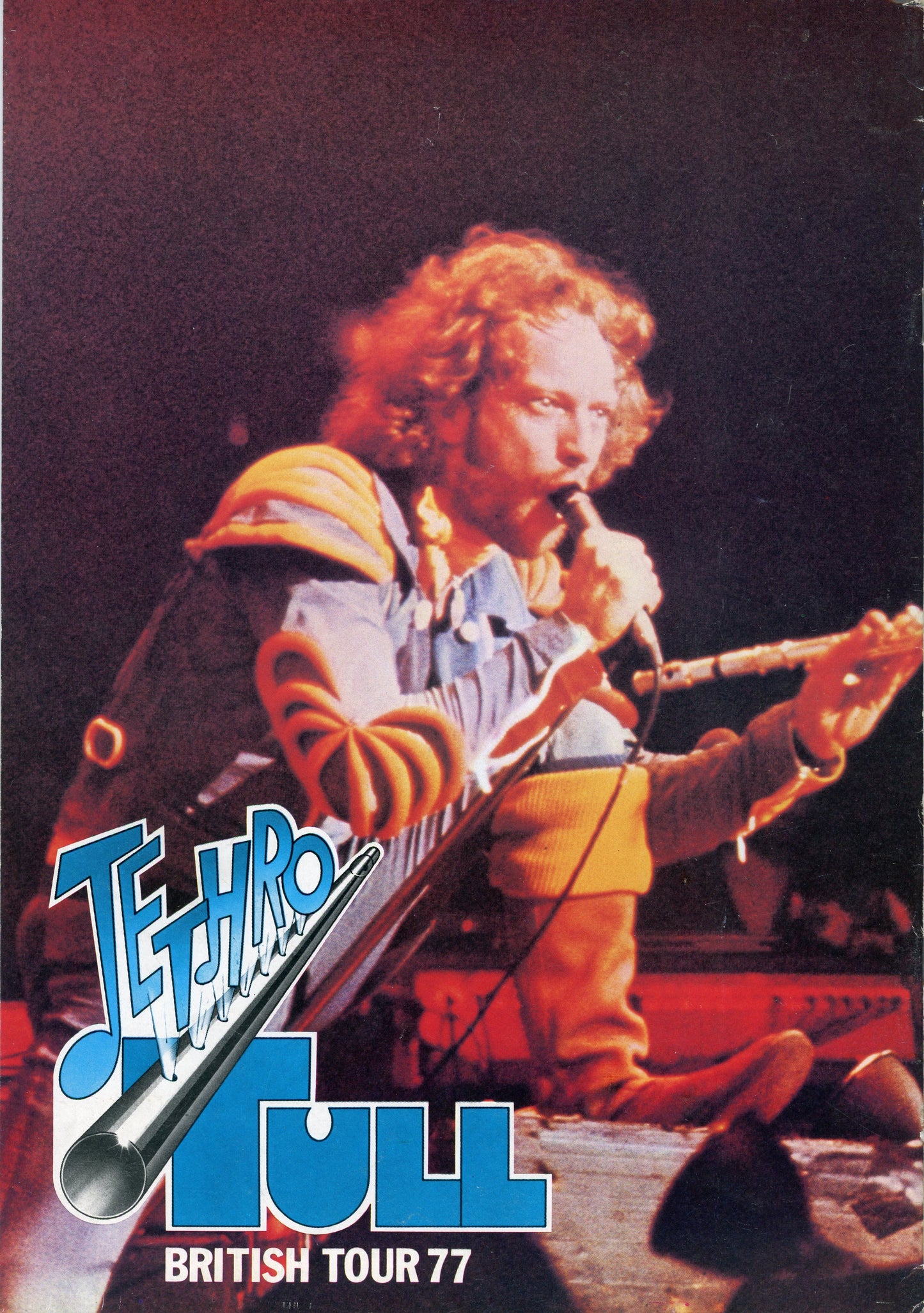 1977 Jethro Tull British Tour Official Vintage Concert Program