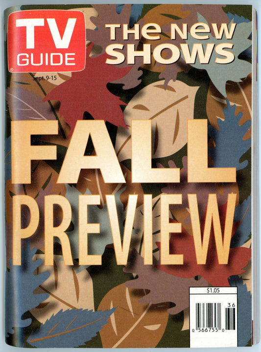 TV Guide Canada Vintage Magazine (September 9-15 1995) Newsstand Fall Preview