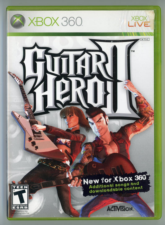 2007 Guitar Hero II Xbox 360 Video Game Disc In Box