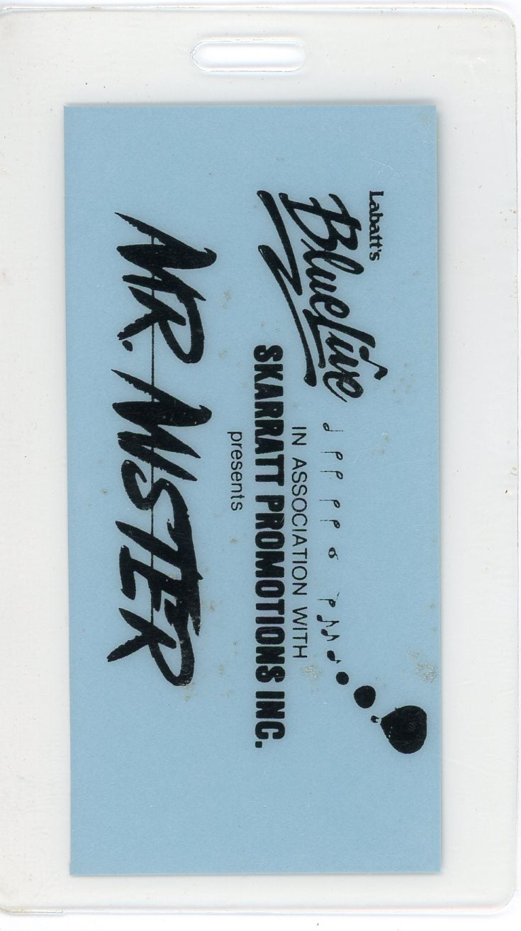 Mr. Mister Vintage Concert Pass