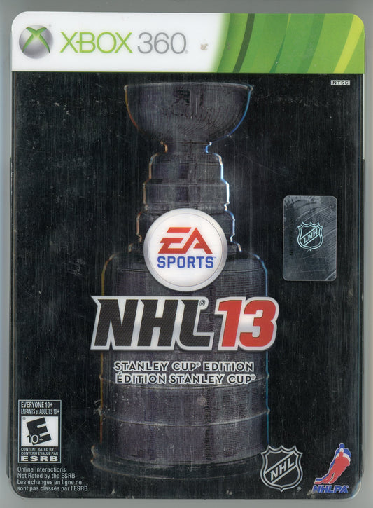 EA Sports NHL '13: Stanley Cup Edition Xbox 360 Video Game Disc Steelbook