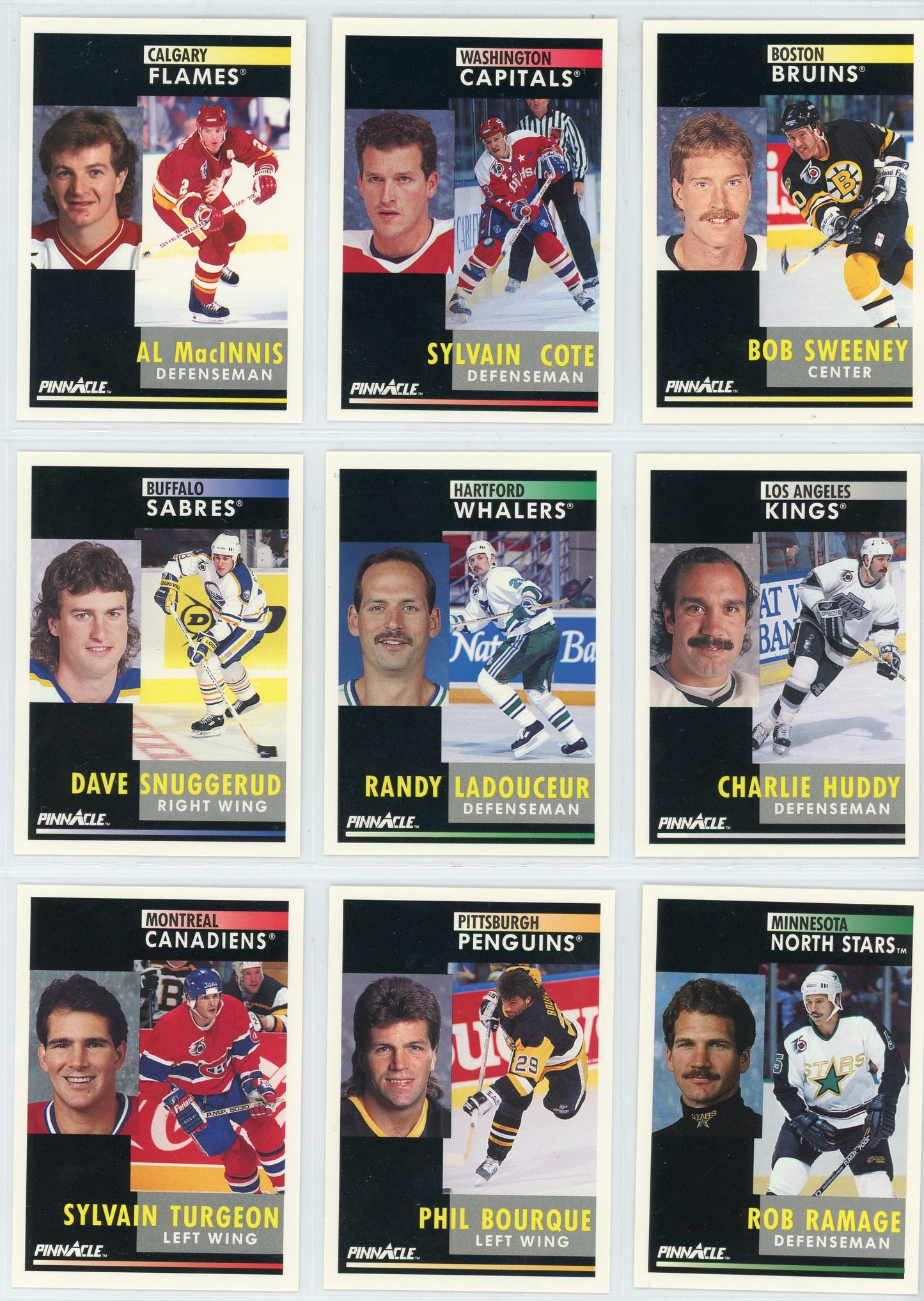 1991/92 Pinnacle NHL Hockey Complete Set (420 Cards)