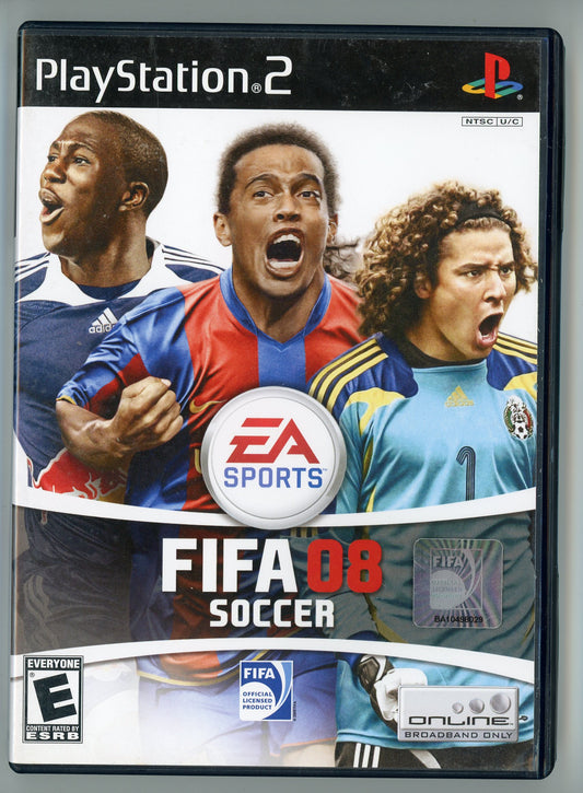 EA Sports FIFA '08 Soccer Playstation 2 Video Game Disc In Box