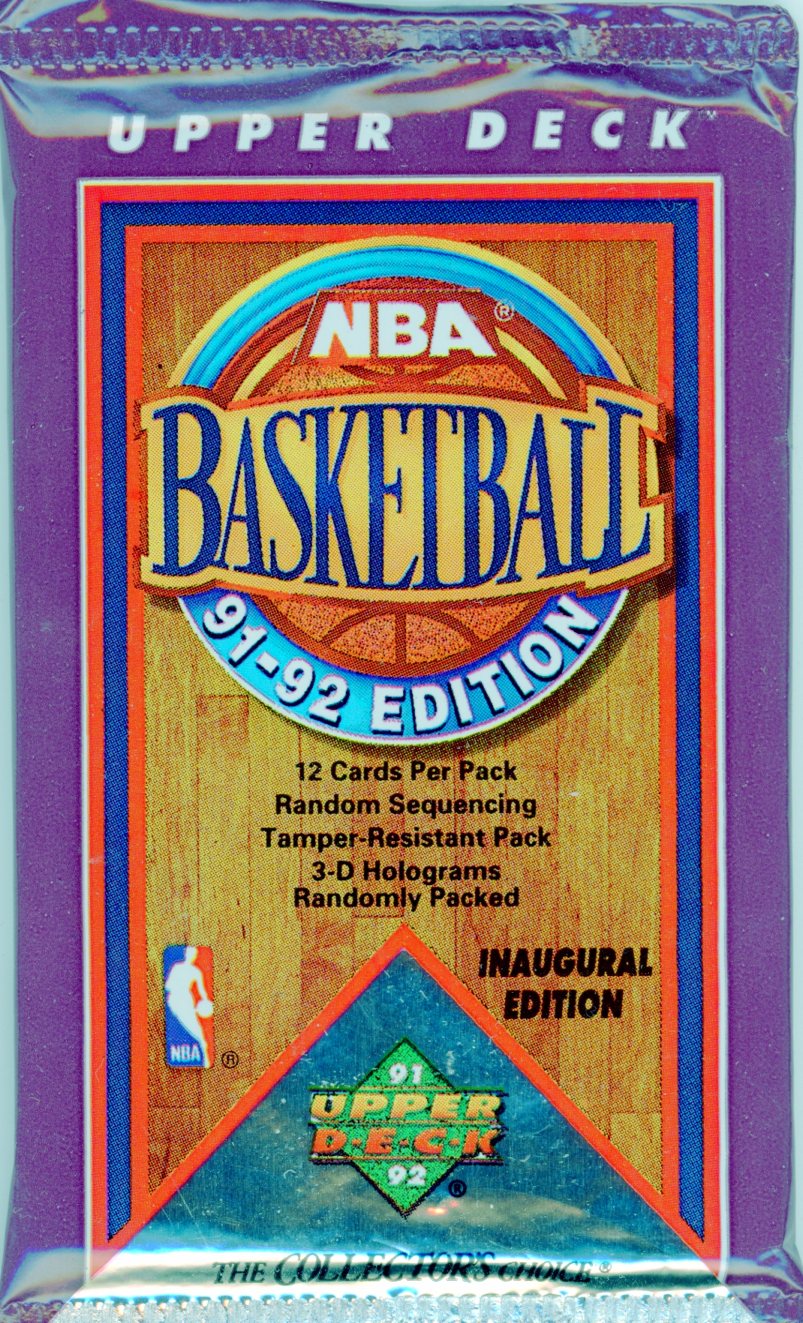 1991/92 Upper Deck Basketball Trading Card Pack