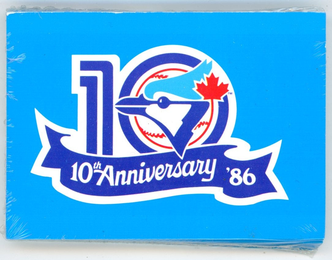 1986 Toronto Blue Jays 10th Anniversary Baseball Card Set (34 Cards) Sealed