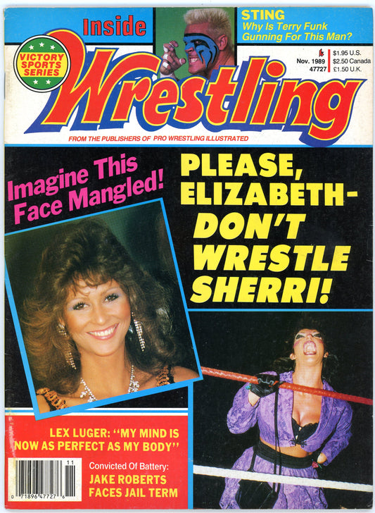 Inside Wrestling Vintage Magazine (November, 1989) Elizabeth, Sherri