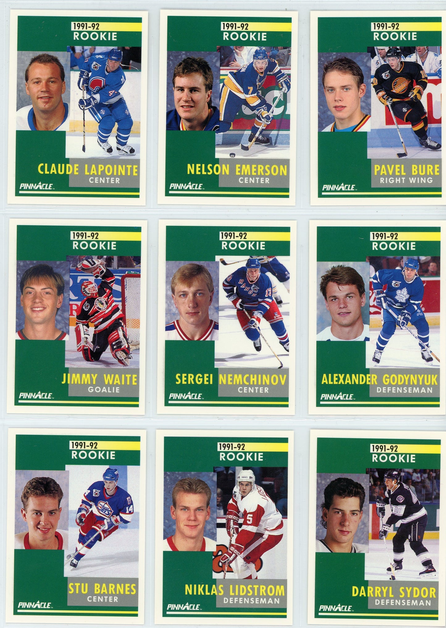 1991/92 Pinnacle NHL Hockey Complete Set (420 Cards)
