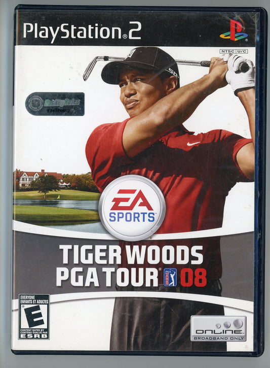 EA Sports Tiger Woods PGA Tour '08 Playstation 2 Video Game Disc In Box