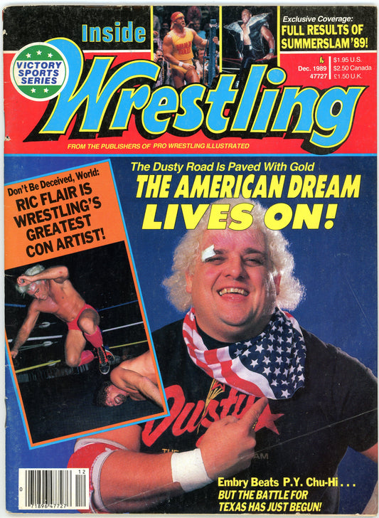 Inside Wrestling Vintage Magazine (December, 1989) Dusty Rhodes