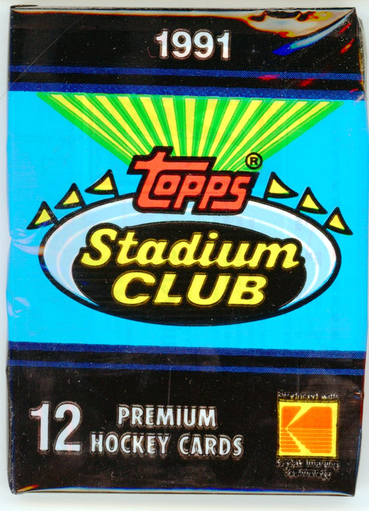 1991/92 Topps Stadium Club Hockey Trading Card Pack