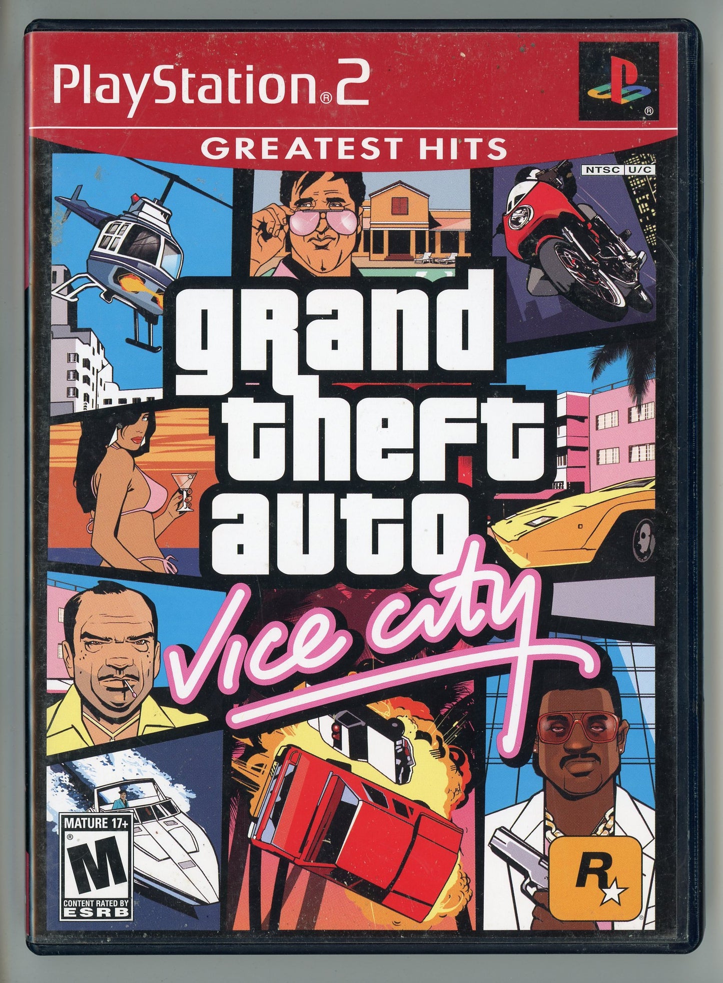 2005 Grand Theft Auto: Vice City Greatest Hits Edition Playstation 2 Video Game Disc In Box