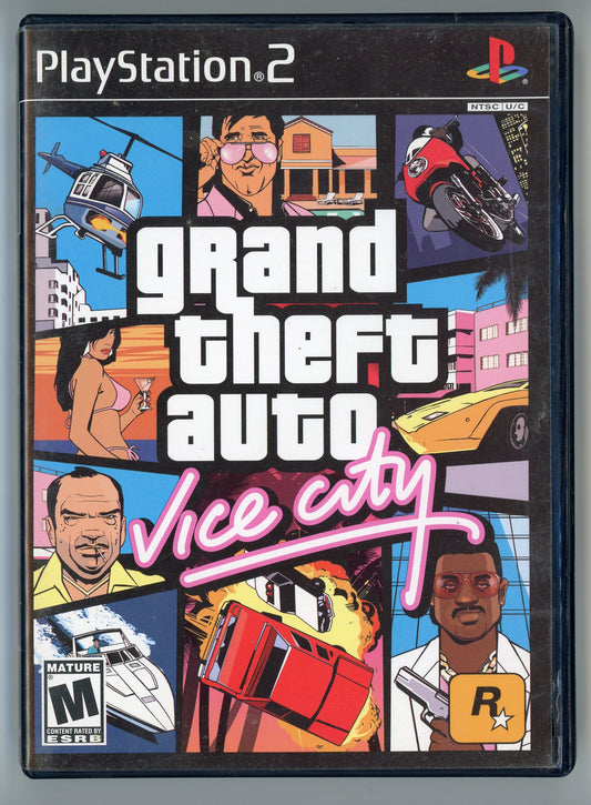 2002 Grand Theft Auto: Vice City Playstation 2 Video Game Disc In Box