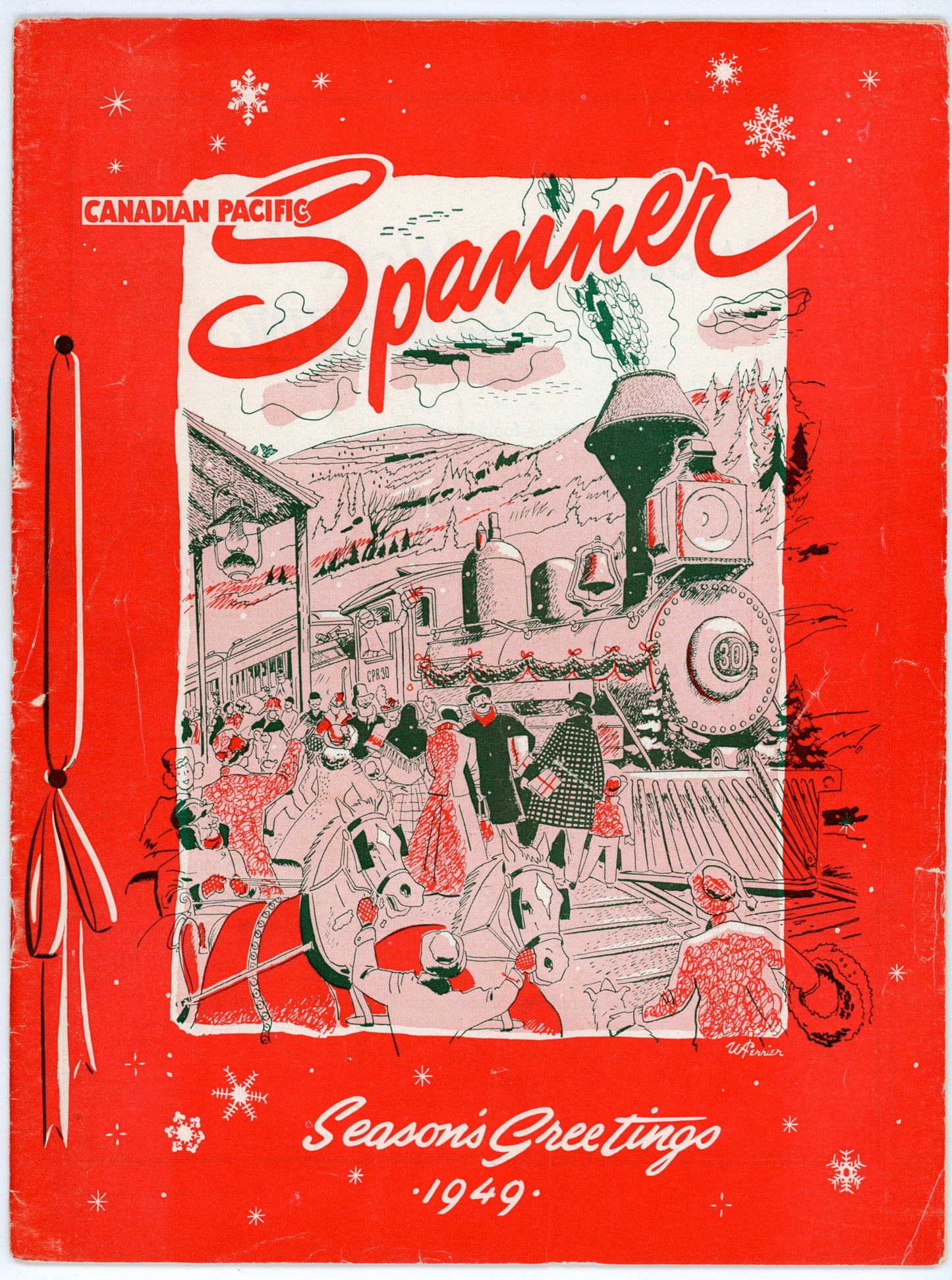Canadian Pacific Railway Spanner No. 160 (Christmas 1949) Vintage Magazine