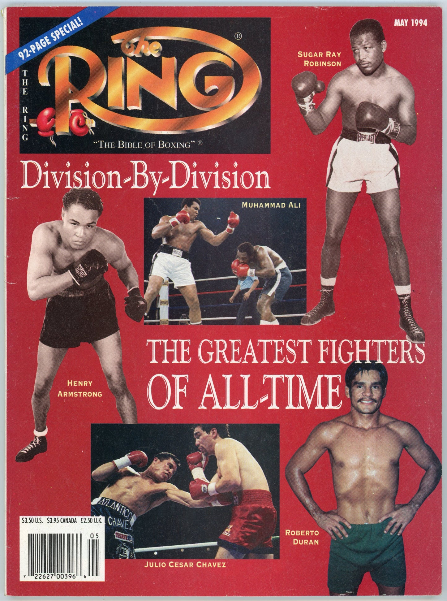 The Ring Vintage Boxing Magazine (May 1994) Greatest Fighters of All Time