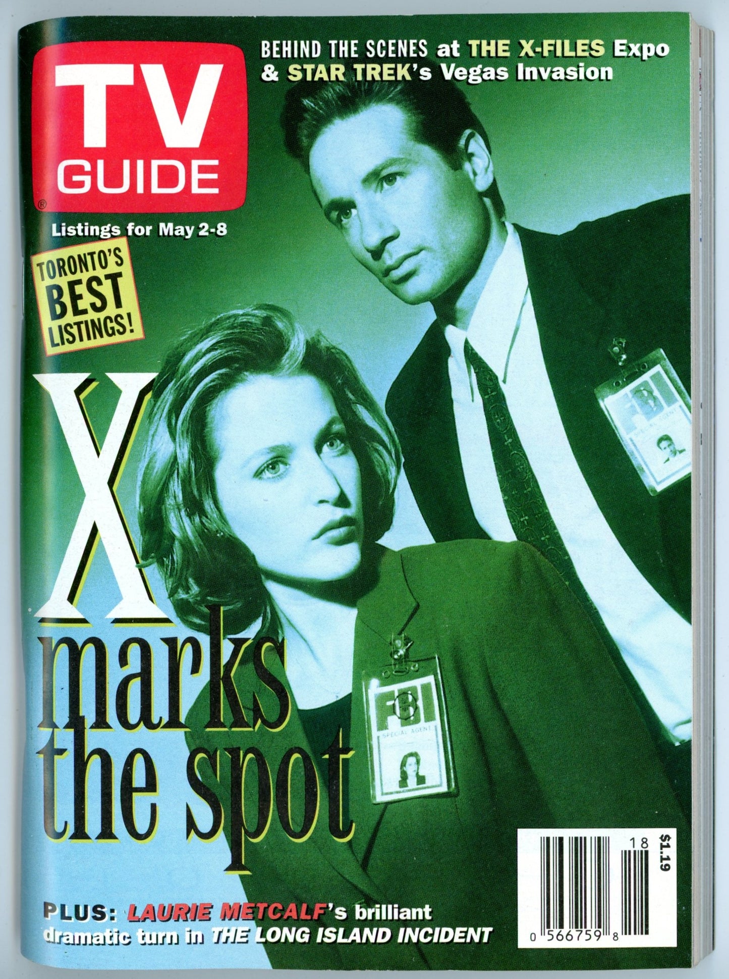 TV Guide Canada Vintage Magazine (May 2-8 1998) Newsstand X-Files Cover