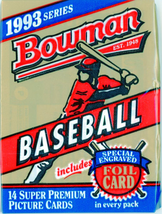 1993 Bowman Baseball Trading Card Pack