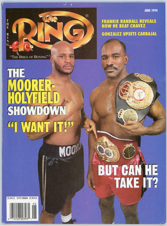 The Ring Vintage Boxing Magazine (June 1994) Michael Moorer vs. Evander Holyfield