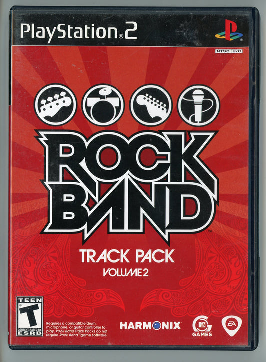 2008 Rock Band Track Pack Volume 2 Playstation 2 Video Game Disc In Box