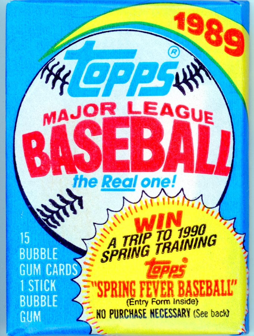 1989 Topps Baseball Trading Card Pack