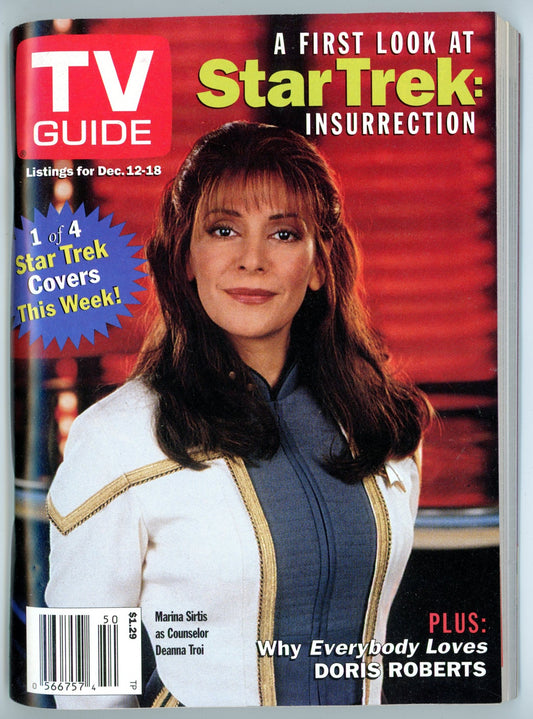 TV Guide Canada Vintage Magazine (December 12-18 1998) Newsstand Marina Sirtis Cover