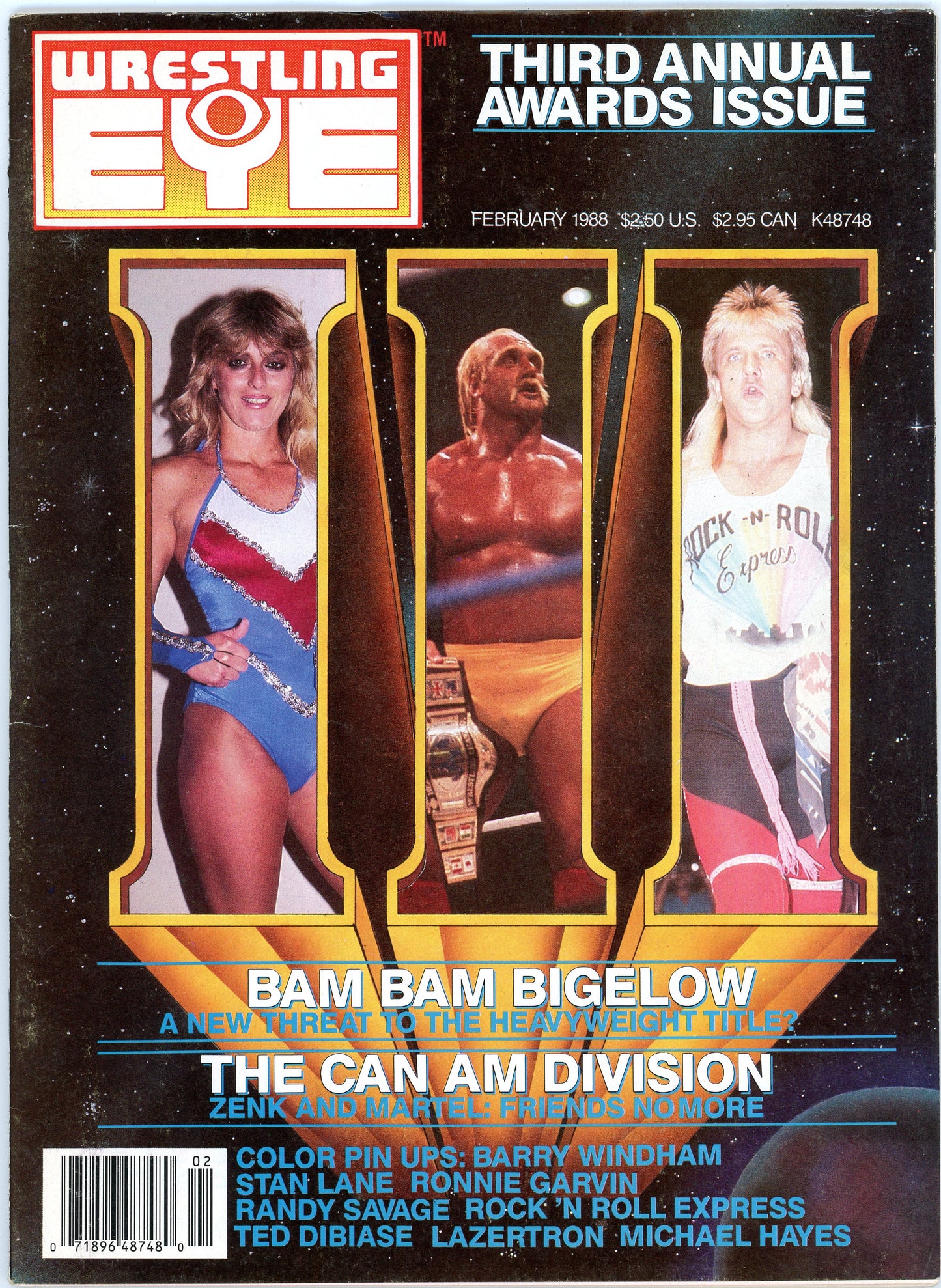 Wrestling Eye Vintage Magazine (February, 1988) Third Annual Awards Issue