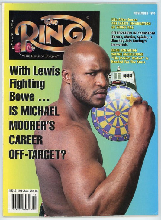 The Ring Vintage Boxing Magazine (November 1994) Michael Moorer Cover