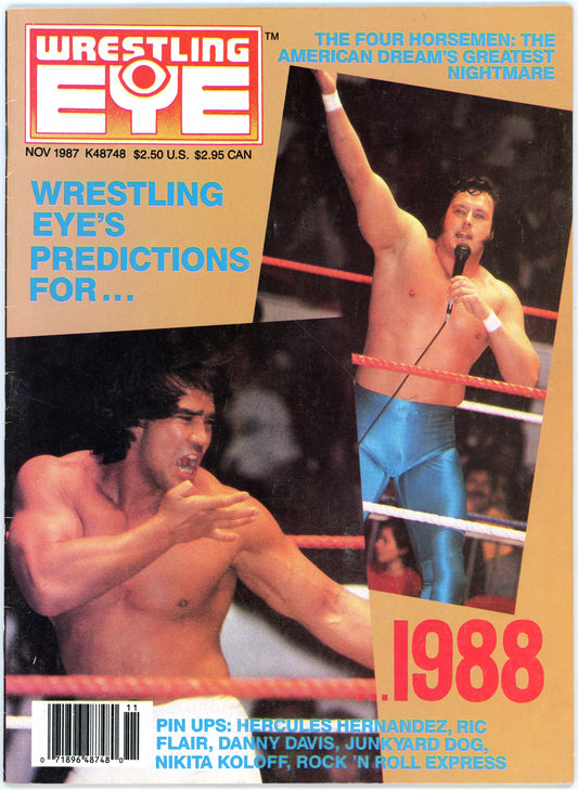 Wrestling Eye Vintage Magazine (November, 1987) 1988 Predictions