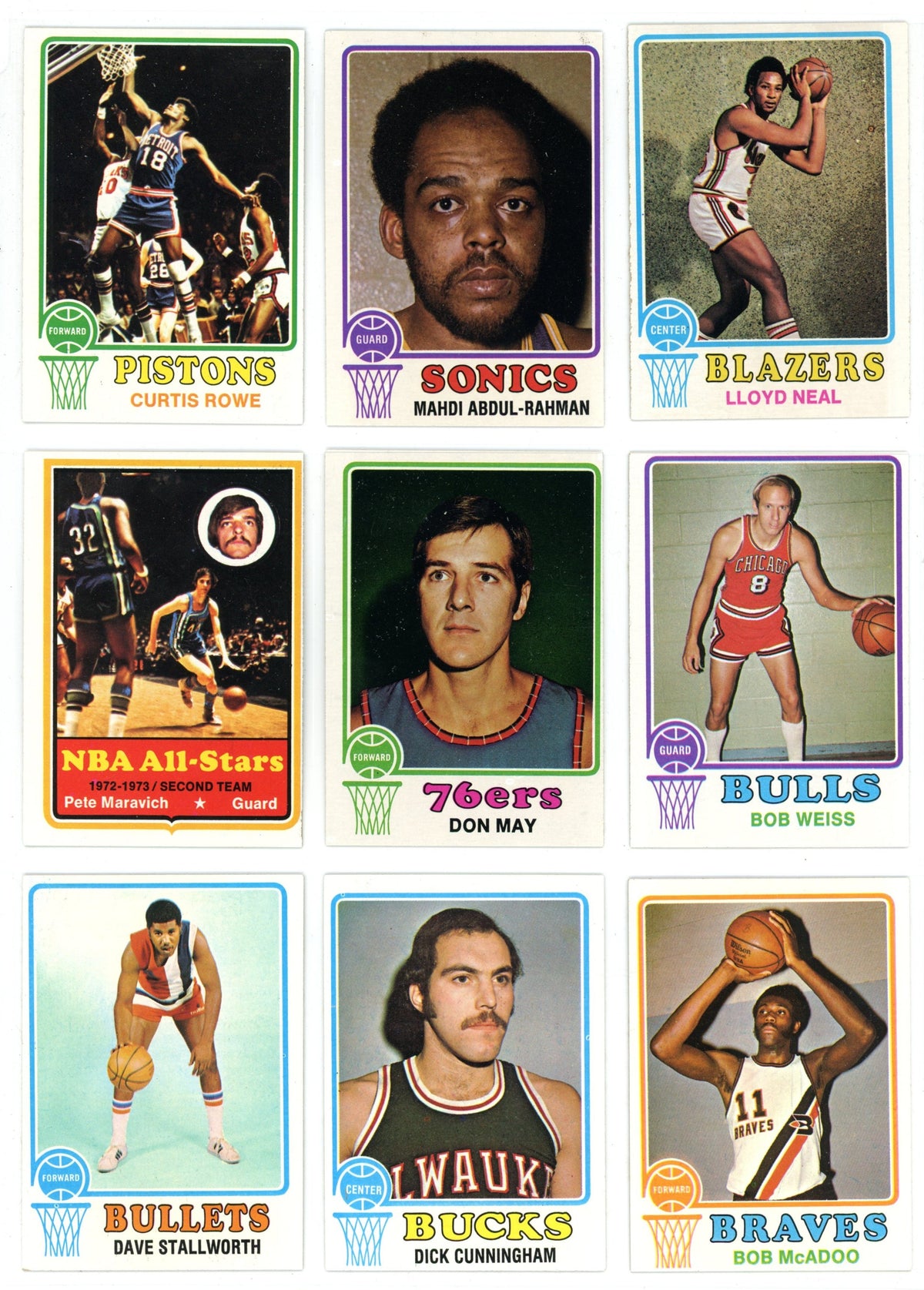 1973/74 Topps NBA Basketball Card Complete Set (264 Cards) EX/NMT Looks Pack Fresh