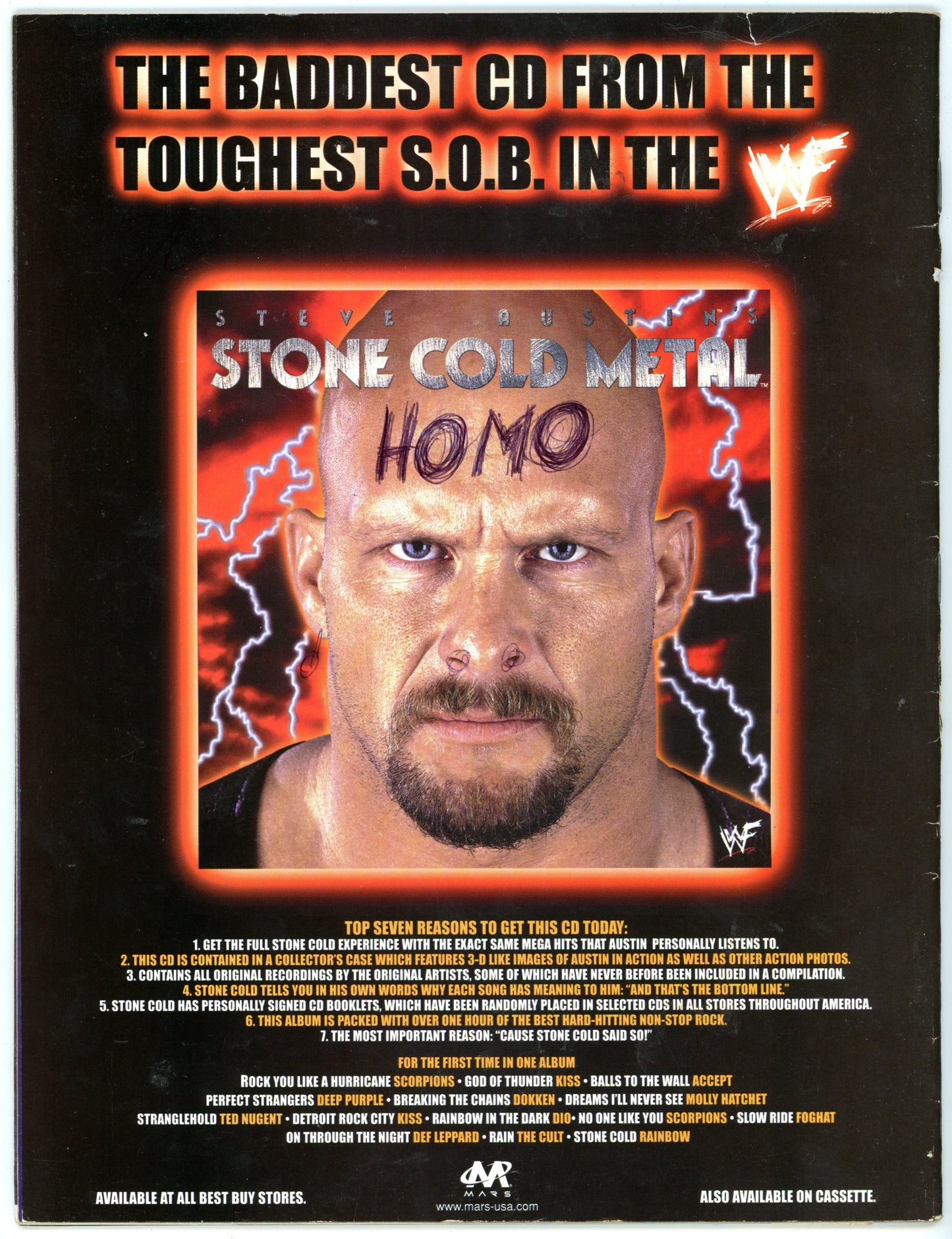 WWF WWE RAW Wrestling Magazine (December 1998) Kane, Undertaker Cover
