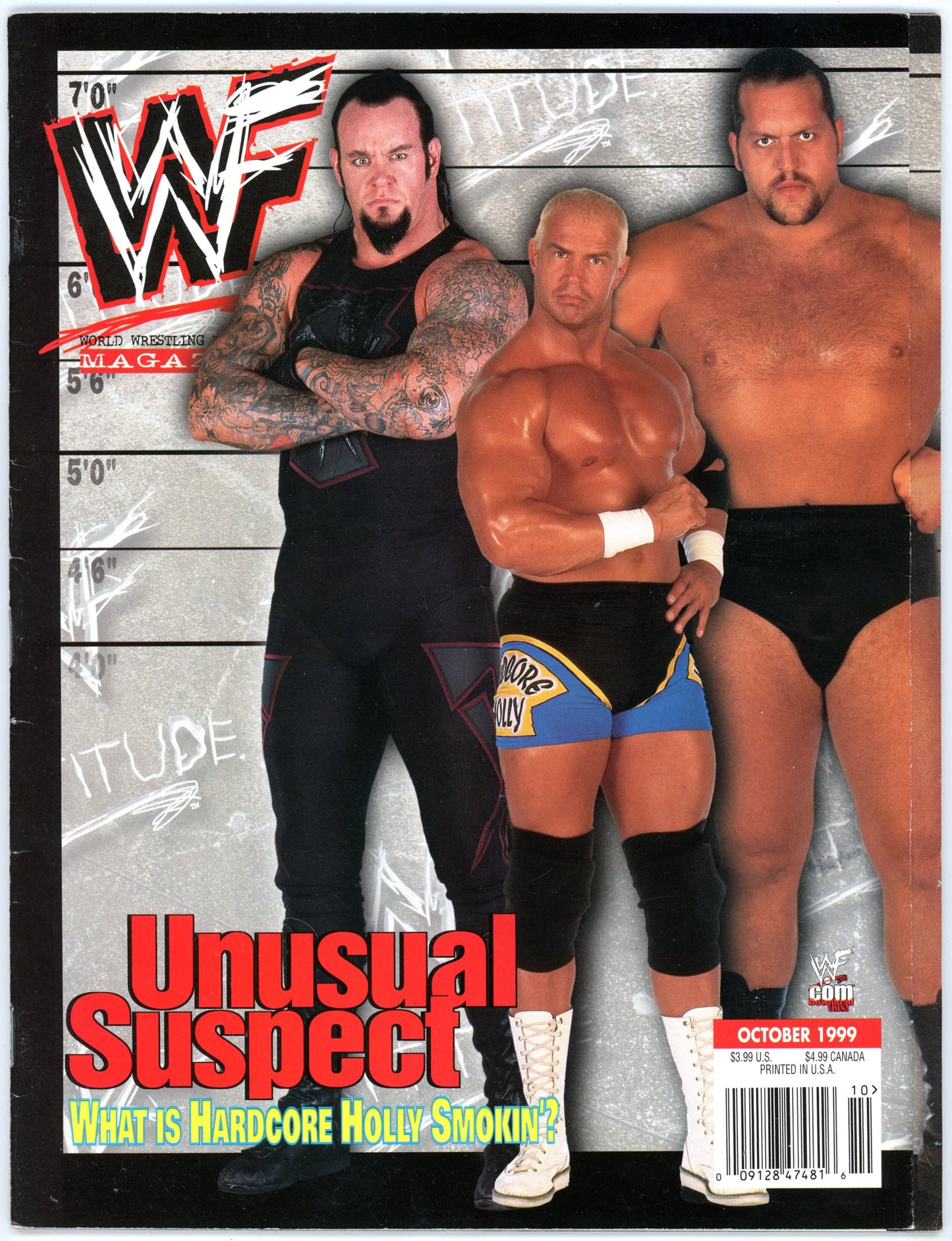 WWF WWE Wrestling Magazine (October 1999) The Undertaker / Bob Holly / Paul Wight
