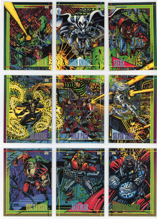 1993 Skybox Marvel Universe IV Complete Trading Card Set (180 Cards)