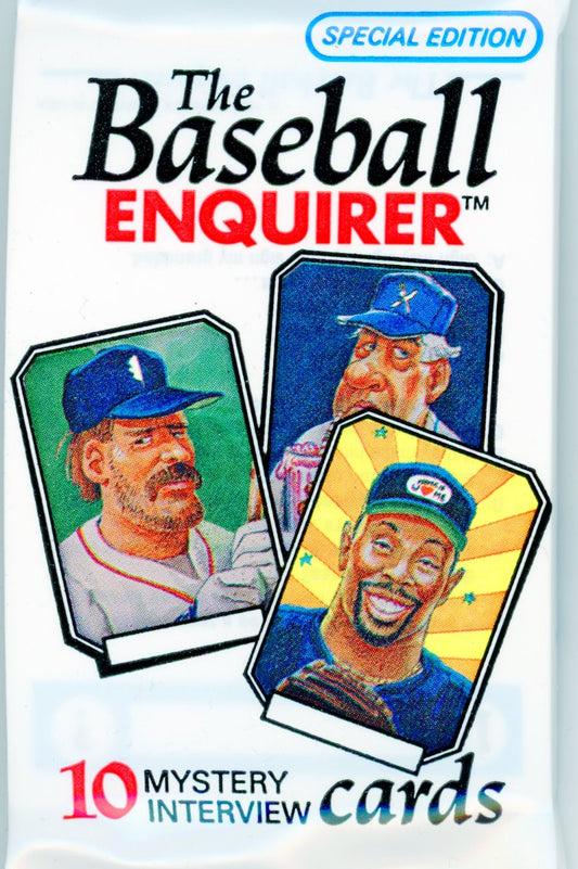 1991 Fun Stuff Baseball Enquirer Trading Card Pack