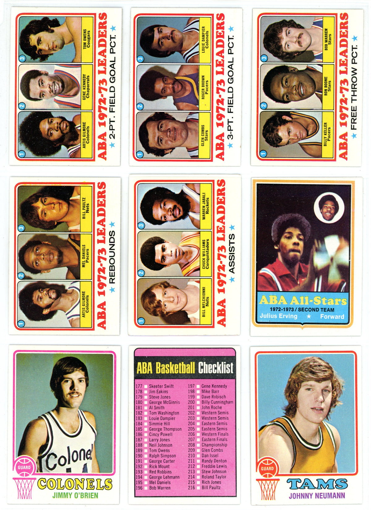 1973/74 Topps NBA Basketball Card Complete Set (264 Cards) EX/NMT Looks Pack Fresh