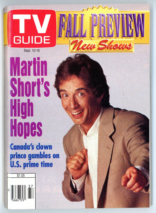 TV Guide Canada Vintage Magazine (September 10-16 1994) Newsstand Martin Short Cover