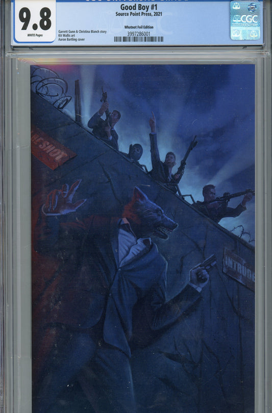 2021 Source Point Press Good Boy #1 Graded Comic Book CGC 9.8 Whatnot Foil Edition