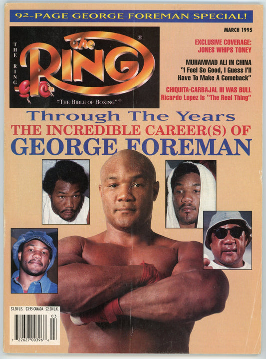 The Ring Vintage Boxing Magazine (March 1995) George Foreman