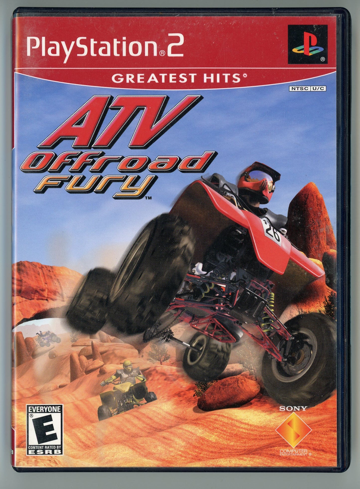 2002 Sony ATV Offroad Fury Playstation 2 Video Game Disc In Box