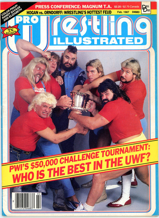 Pro Wrestling Illustrated Vintage Magazine (February, 1987) UWF PWI Challenge Tournament