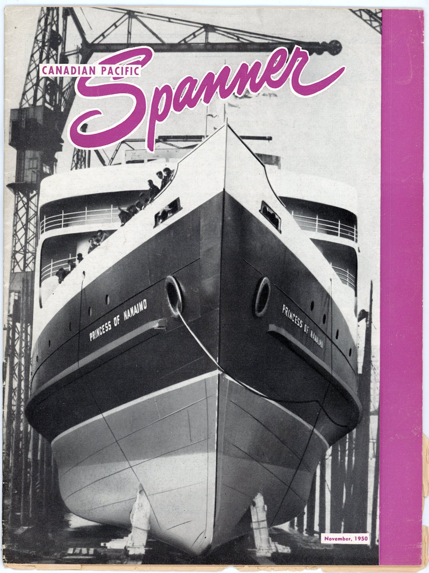 Canadian Pacific Railway Spanner No. 169 (November 1950) Vintage Magazine