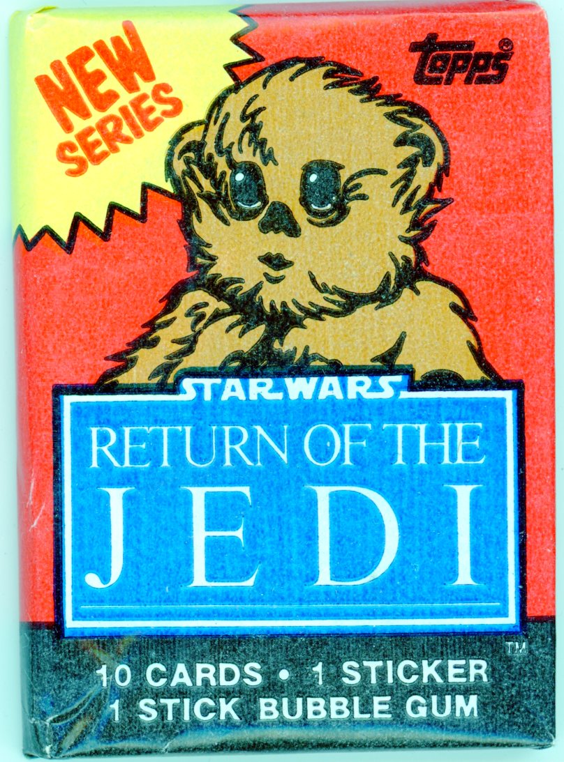 1983 Star Wars (1) Wax Pack Return Of The Jedi Series Two