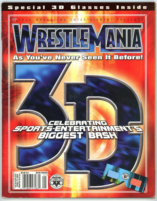 WWE WrestleMania 3D Wrestling Magazine (2003) Special Issue - No 3D Glasses
