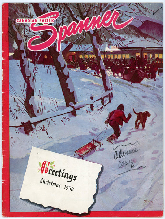 Canadian Pacific Railway Spanner No. 170 (Christmas 1950) Vintage Magazine