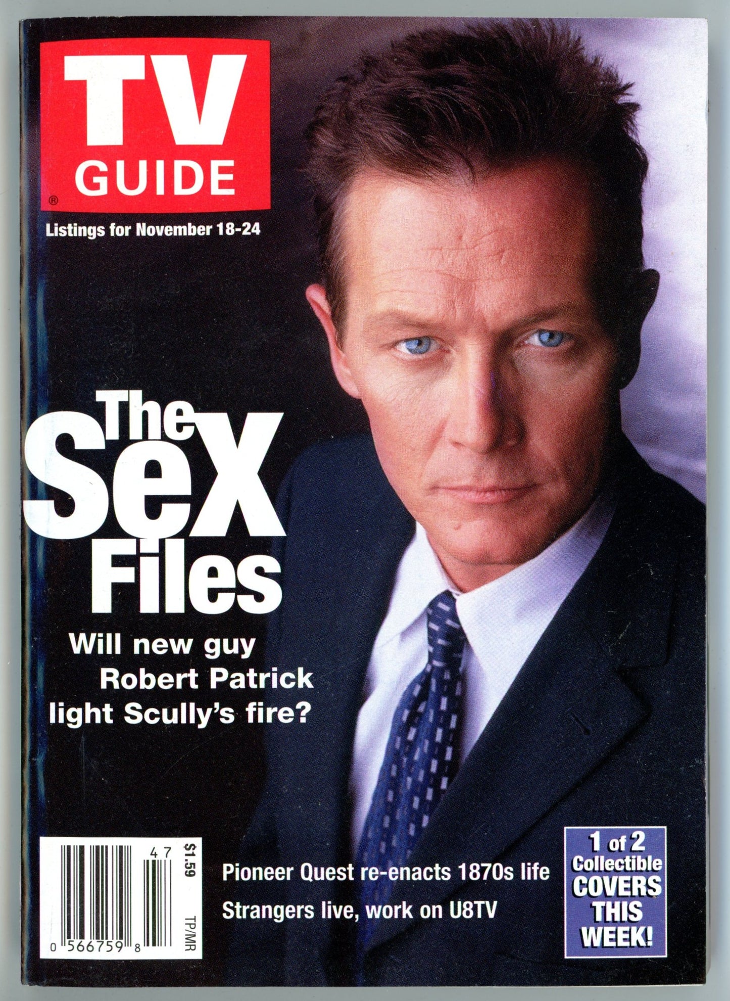 TV Guide Canada Vintage Magazine (November 18-24 2000) Newsstand Robert Patrick