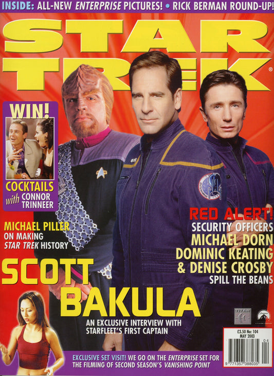 Star Trek Official Vintage Magazine #104 (May 2003) Scott Bakula, Michael Dorn, Dominic Keating