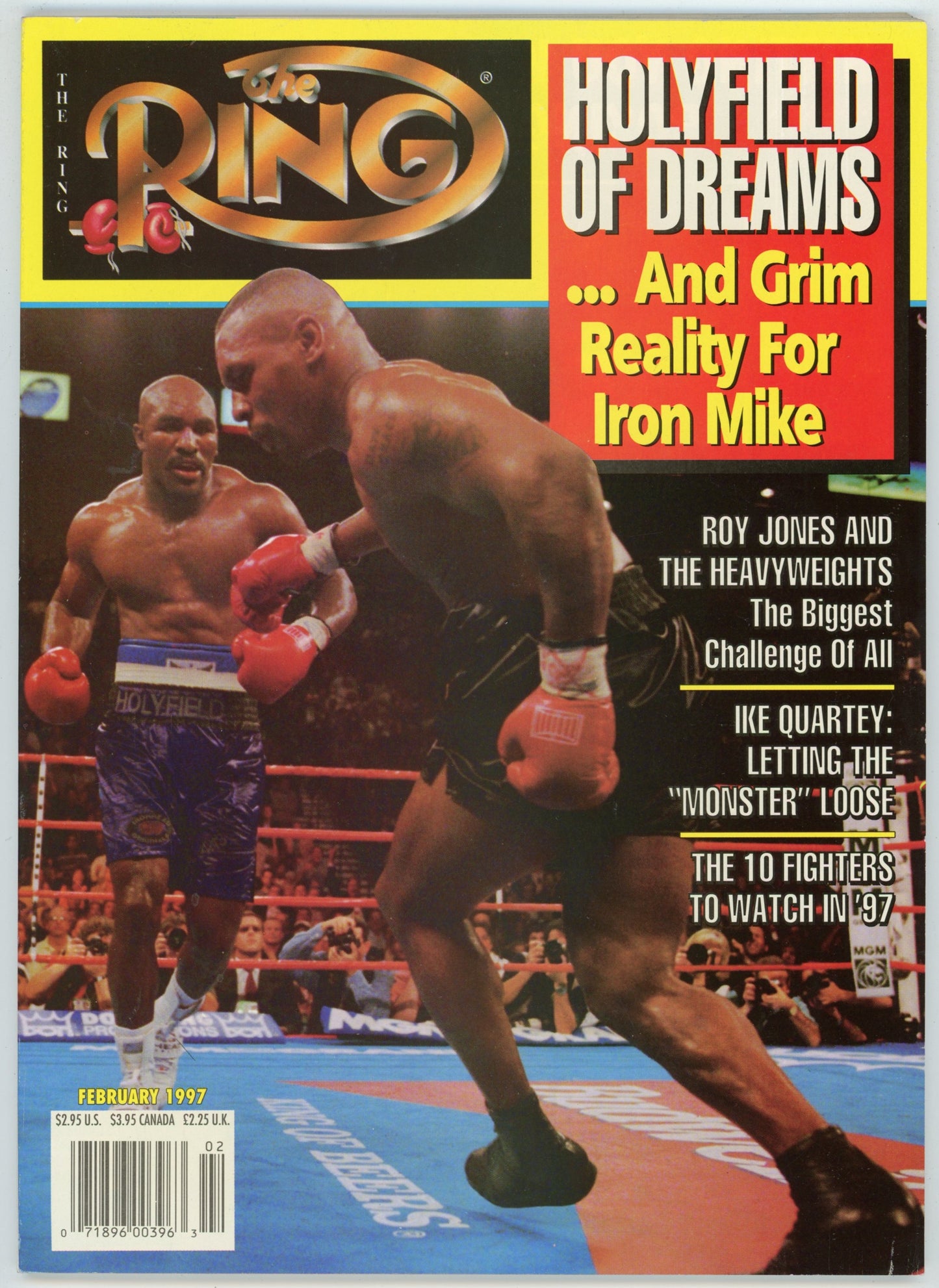 The Ring Vintage Boxing Magazine (February 1997) Evander Holyfield