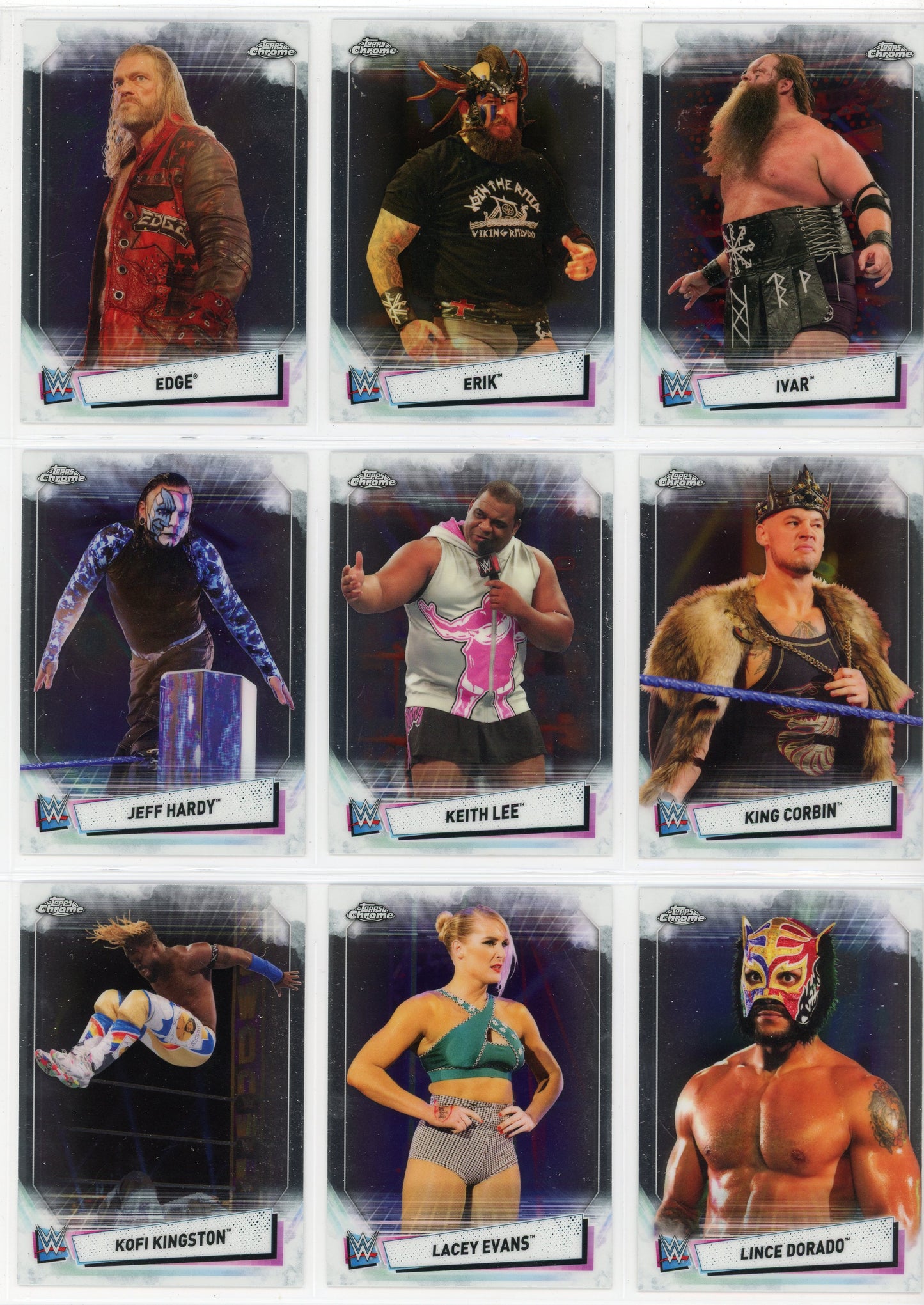 2021 Topps Chrome WWE Complete Set + Image Variations Inserts (130 Cards)
