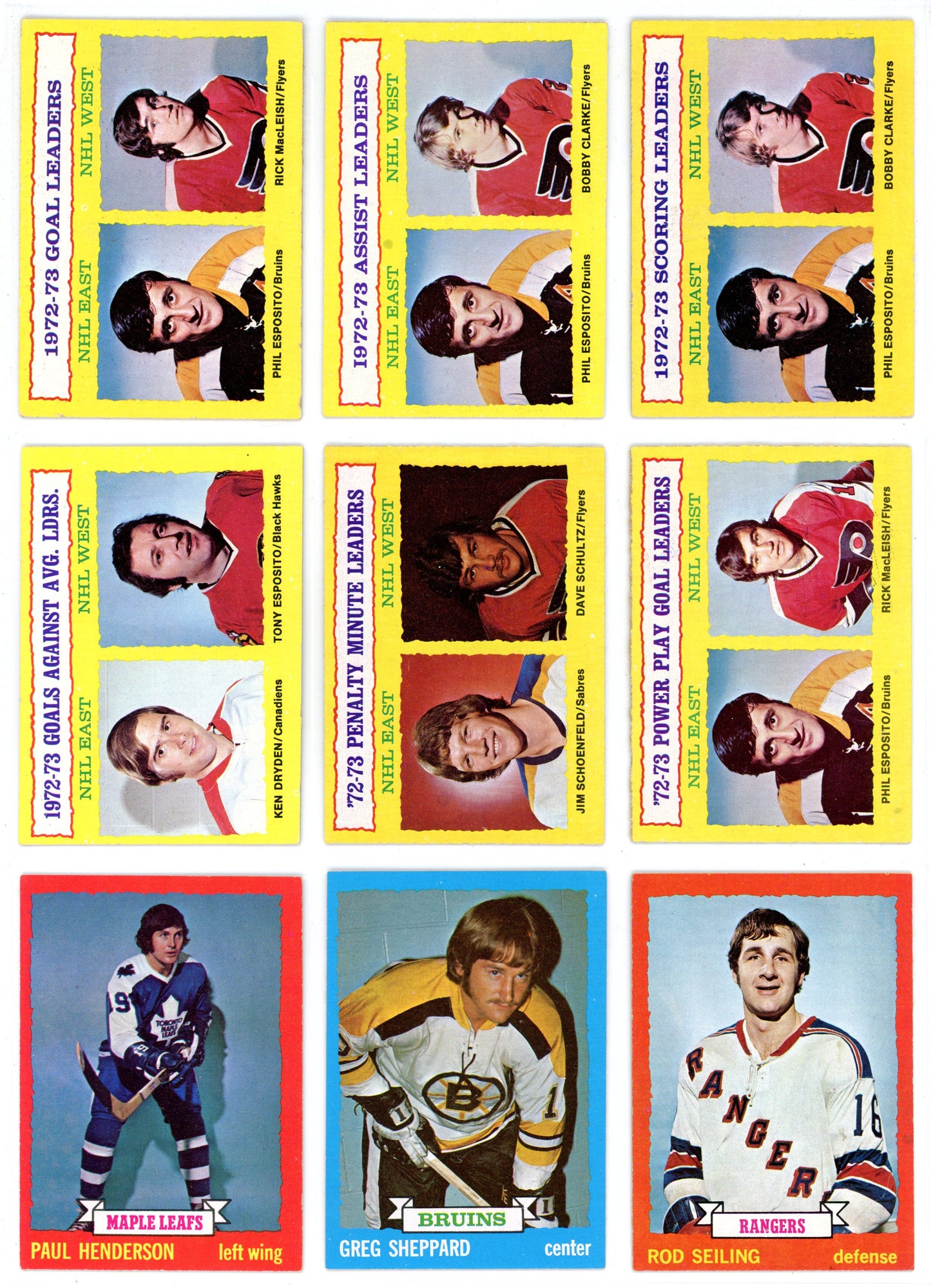 1973/74 Topps NHL Hockey Card Complete Set (198 Cards) Bobby Orr, Ken Dryden Razor Sharp!